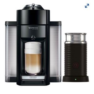 Nespresso Coffee Machine, frother, 10 coffee pods